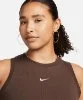 Resim Nike Sportswear Chill Knit Tight Cropped Mini-Rib Tank Top