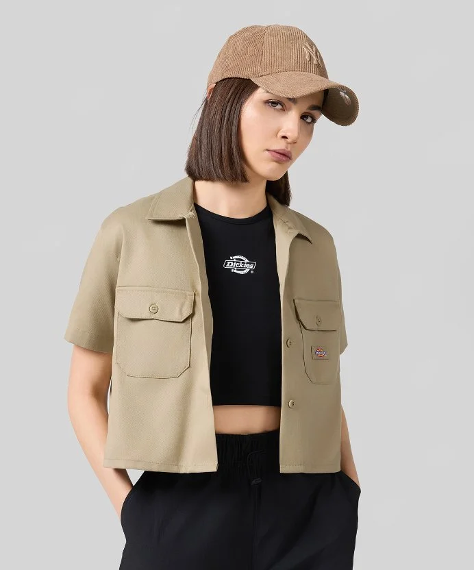 Resim Dickies Work Shirt Cropped Ss W