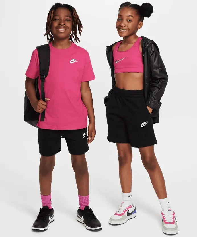 Resim Nike Sportswear Club Big Kids' 6" Knit Shorts