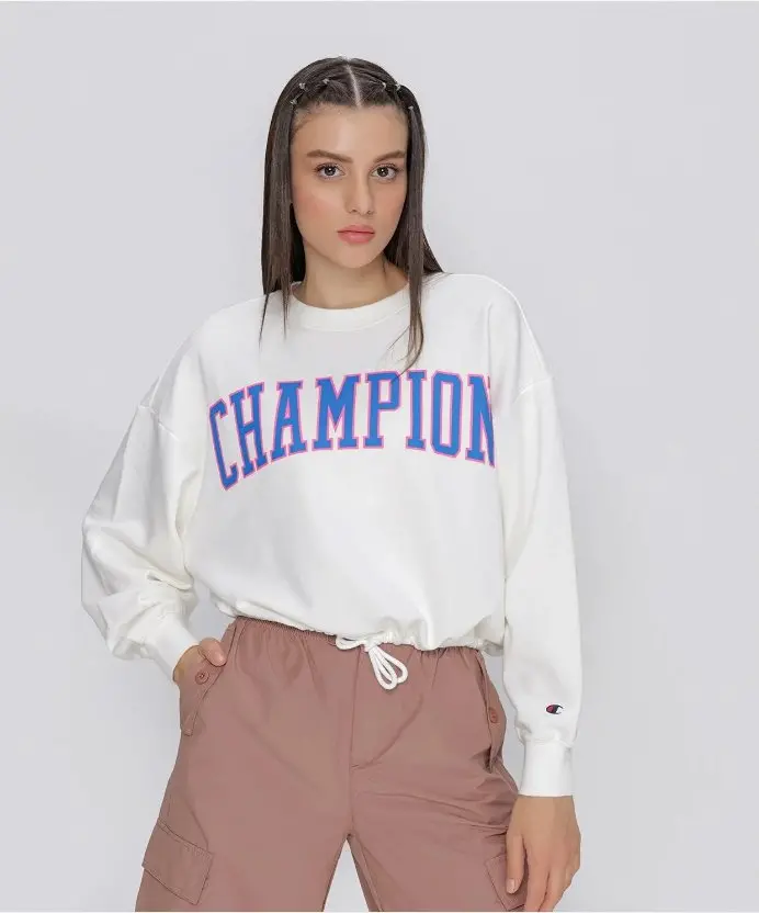 Resim Champion Crewneck Croptop Sweatshirt