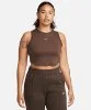 Resim Nike Sportswear Chill Knit Tight Cropped Mini-Rib Tank Top