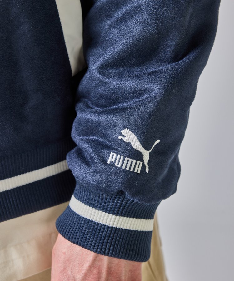 Resim Puma X Staple Varsity Jacket New Navy