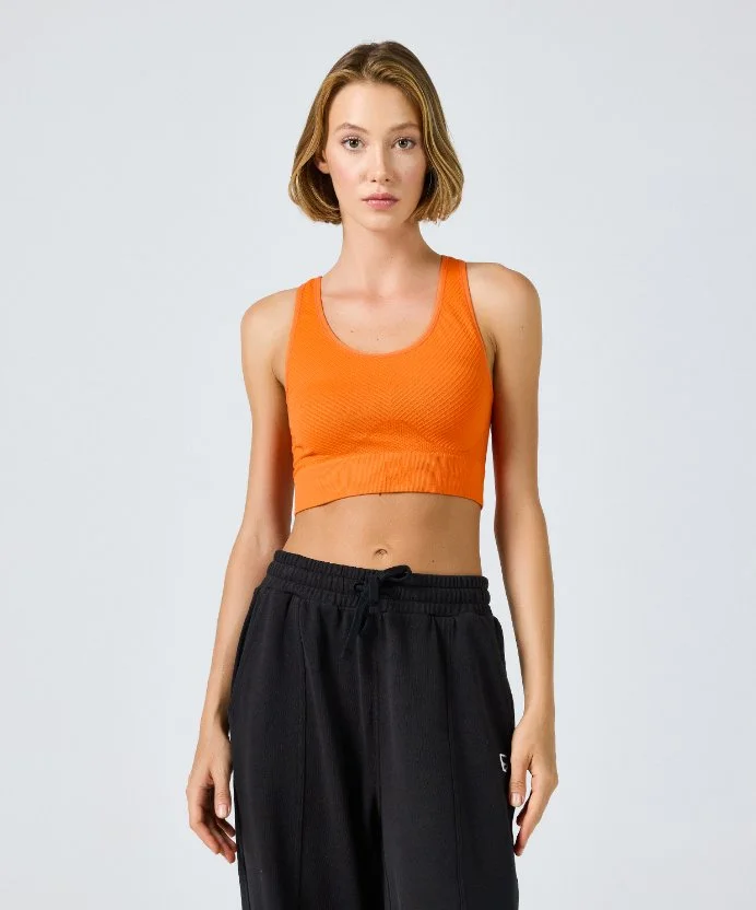 Resim Puma İnfuse Evoknit Crop Top Cayenne Pepper