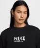 Resim Nike Sportswear Oversized Fleece Crew-Neck Sweatshirt