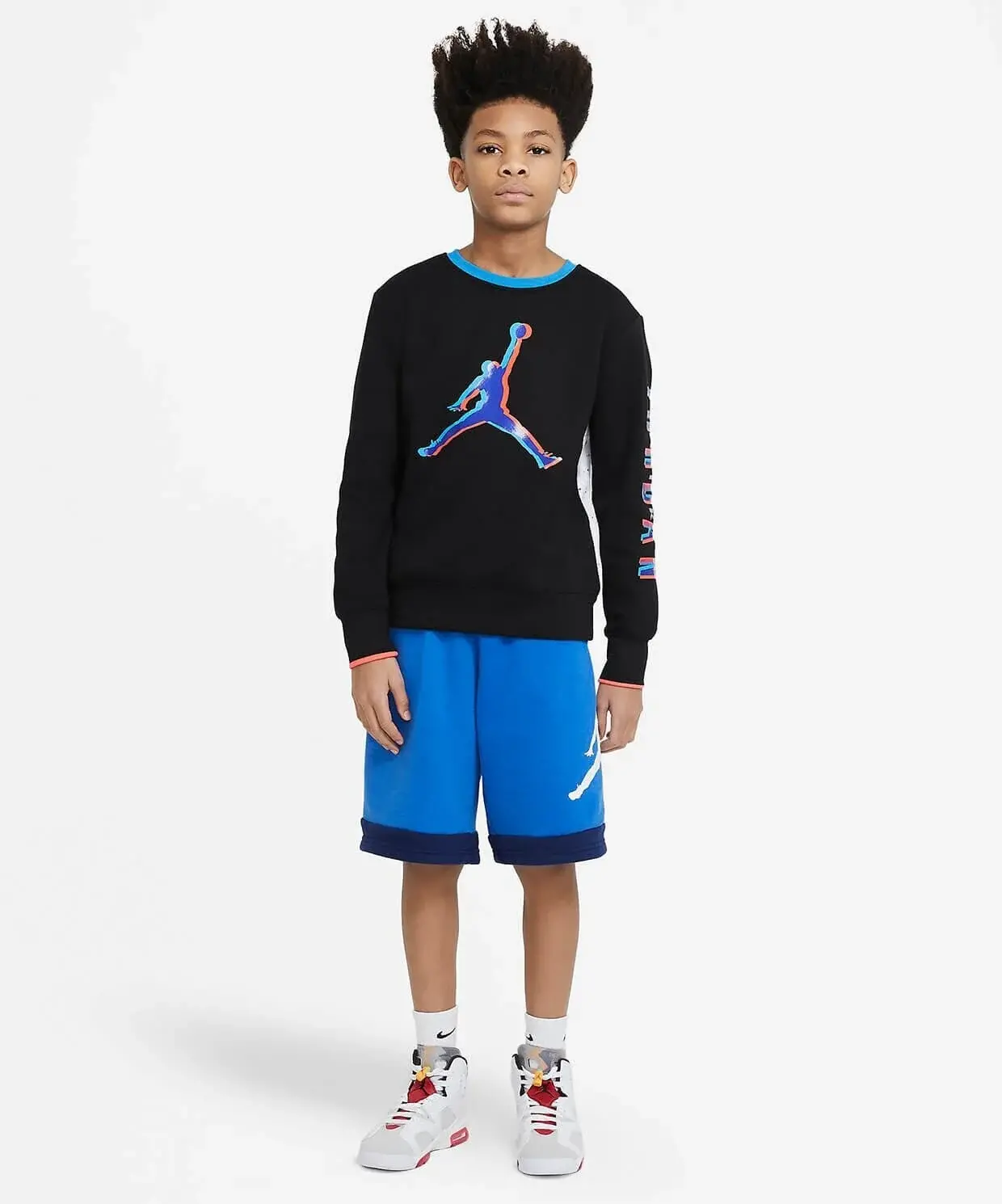 Jordan Jdb Space Glitch Fleece Crew Sportime